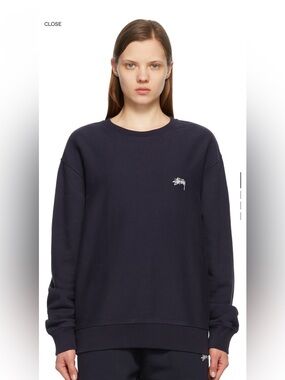 Navy Stussy Crewneck